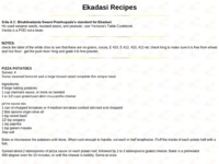 Ekadasi Recipes' cookbook