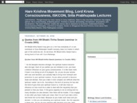 Hare Krishna Movement Blog