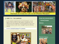 Harinam and Food for Life in Sri Dhama Mayapur